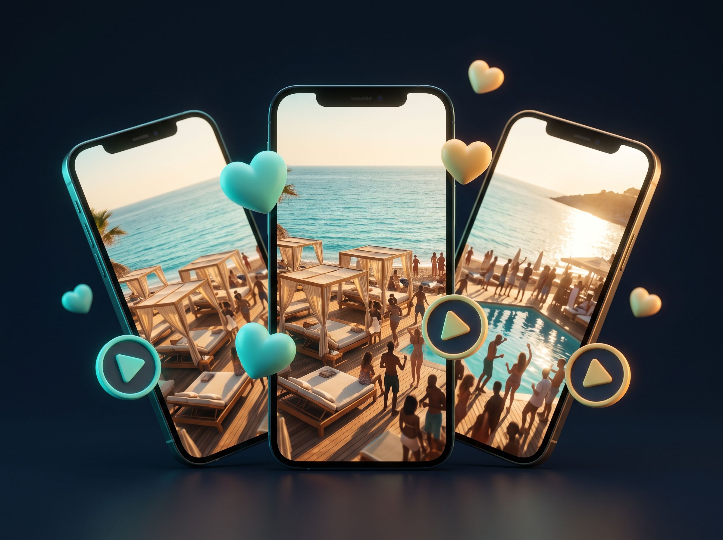 Kıyı Beach Club — Beach club için sosyal medya kampanyası (konsept çalışma)